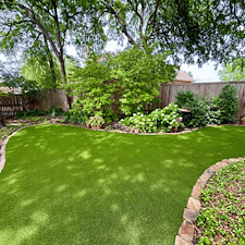 Shaded-Backyard-Solution-with-Pet-Friendly-Artificial-Turf-in-Garland-TX 0